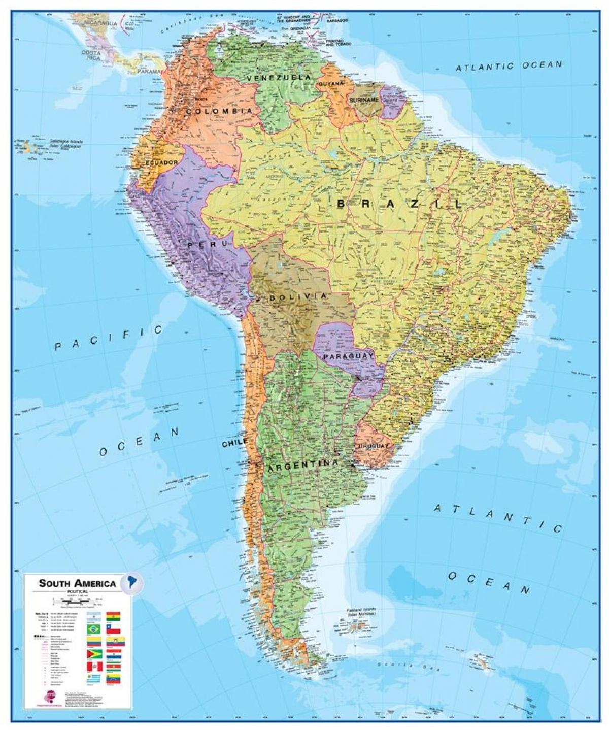 mapa Perú, amèrica del sud