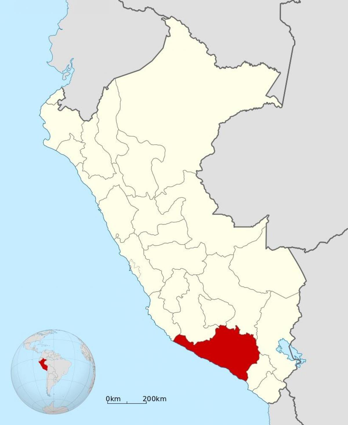 mapa d'arequipa Perú