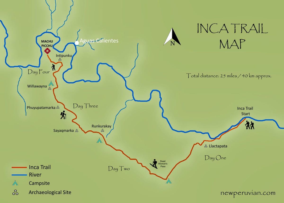 mapa d'inca del Perú