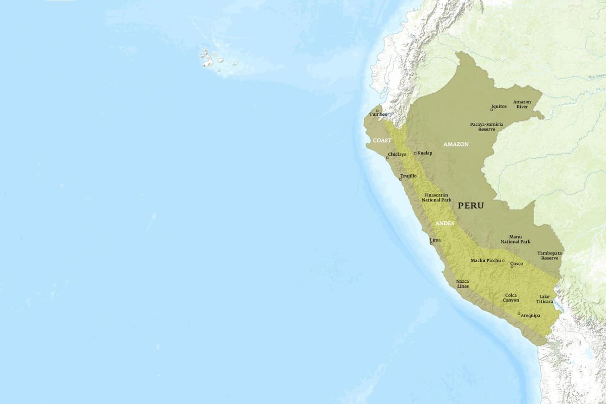mapa de kuelap Perú 