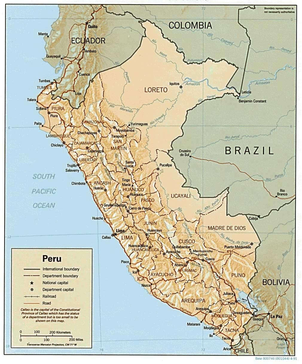mapa del Perú surf 
