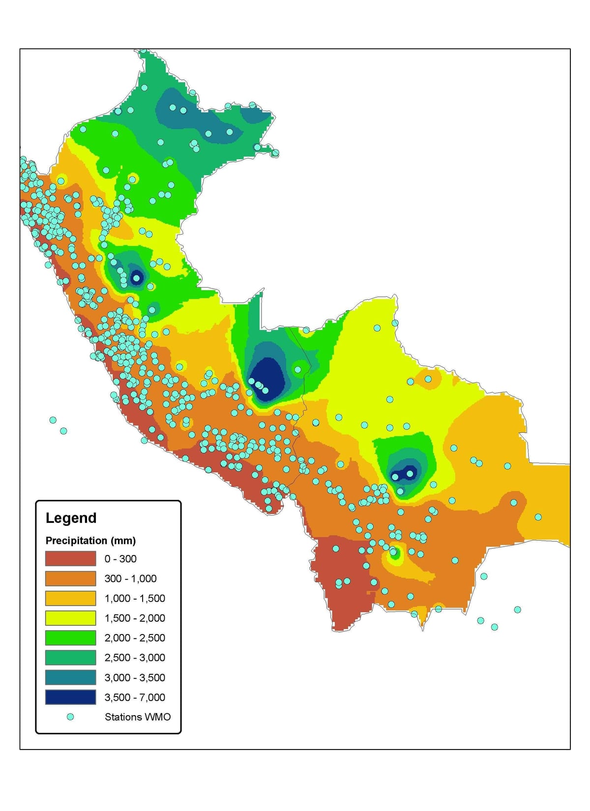 mapa del Perú climàtic