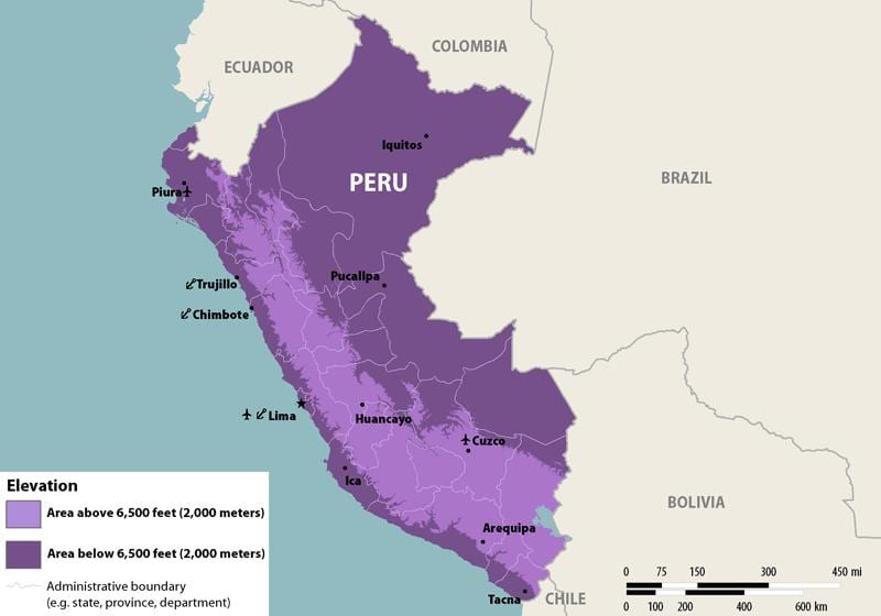 mapa de zika Perú