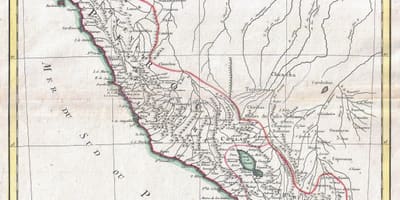 Mapa de l'antic mapa del Perú
