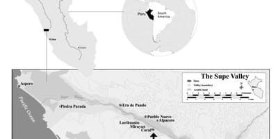 Mapa de caral, Perú