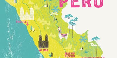 Mapa del Perú per a nens