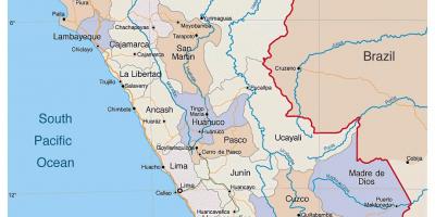 Mapa de mapa detallat del Perú