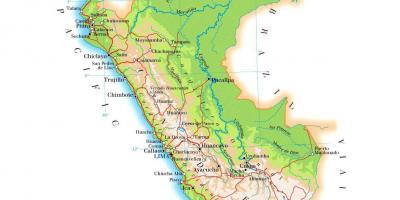 Mapa de mapa físic del Perú