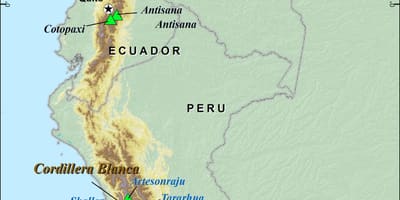Andes peruans mapa