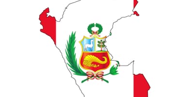 Mapa del Perú bandera