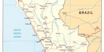 Mapa del Perú estats