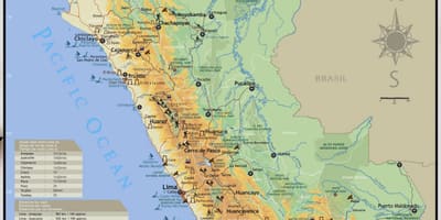 Perú atraccions turístiques mapa