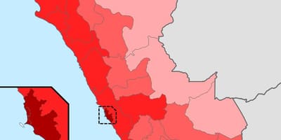 Perú densitat de població mapa