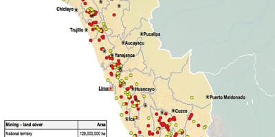 Mapa del Perú recursos naturals