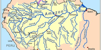 Rius al Perú mapa