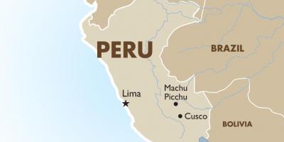 Mapa del Perú i països de l'entorn